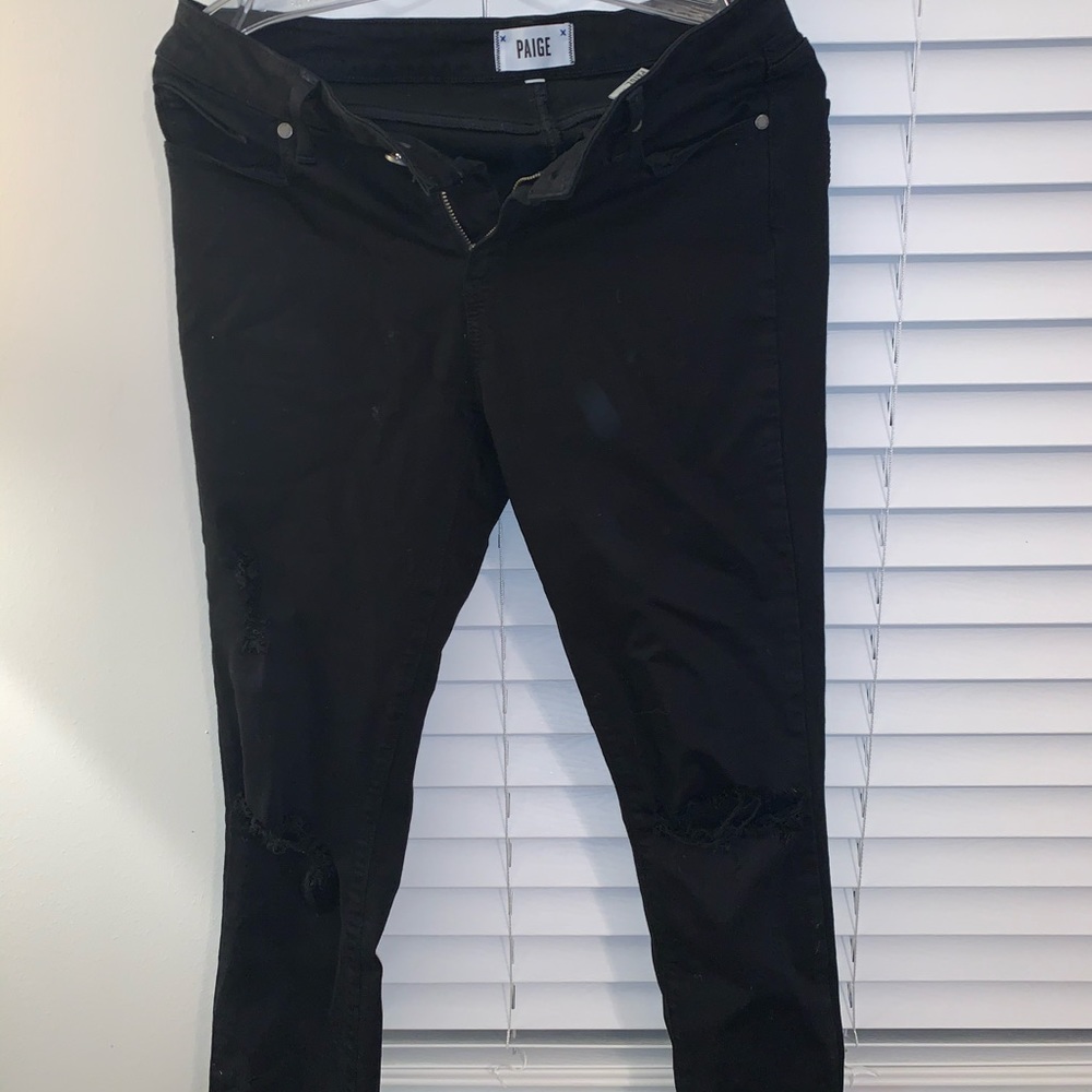 Black Paige denim jeans